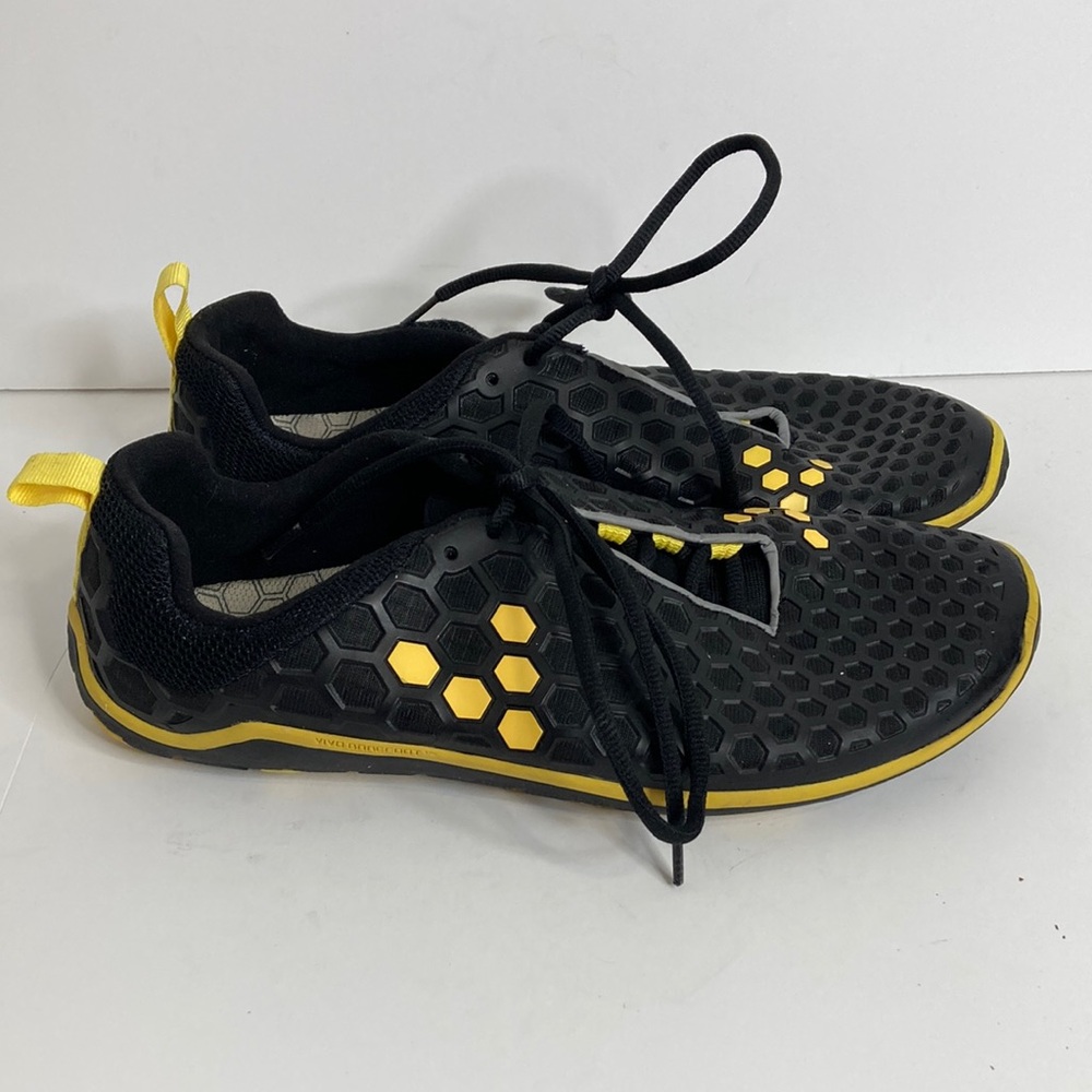 Vivo Barefoot Shoes Womens 41 US 10 Black Yellow Terra Plana Minimalist Running